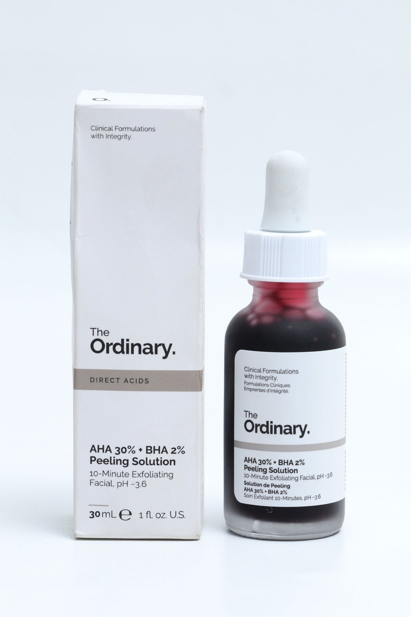 The Ordinary's AHA 30% + BHA 2% Peeling Solution