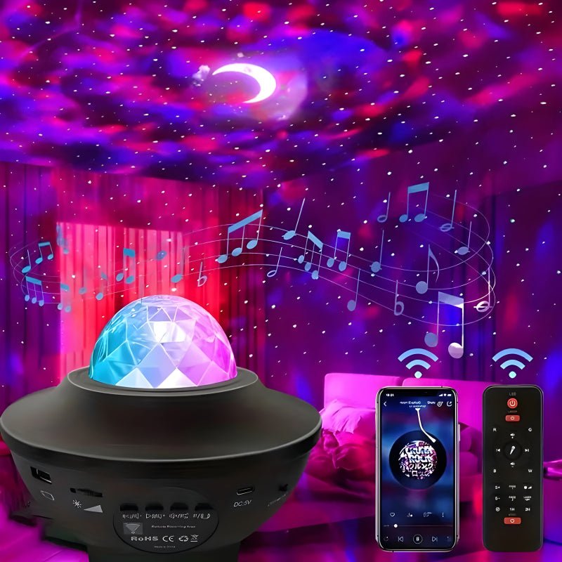 2 in 1 Galaxy projector with Bluetooth speaker - Perennial Picks