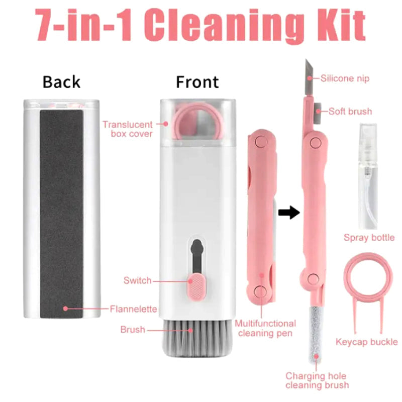 Portable 7 In 1 Cleaning Tool Kit